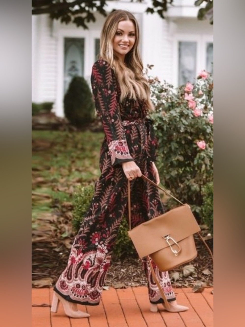 One September Anthropologie Floral Jumpsuit - size medium